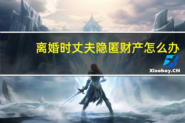 离婚时丈夫隐匿财产怎么办