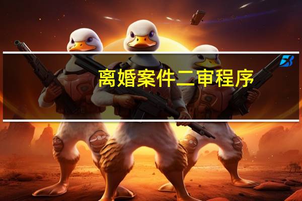 离婚案件二审程序