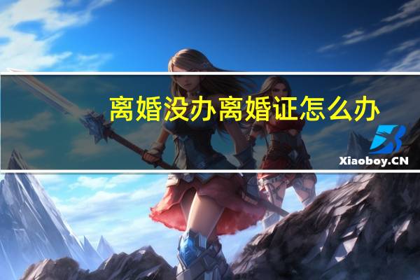 离婚没办离婚证怎么办