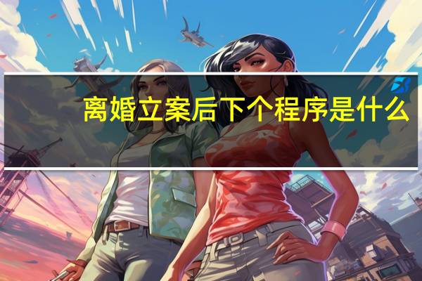 离婚立案后下个程序是什么