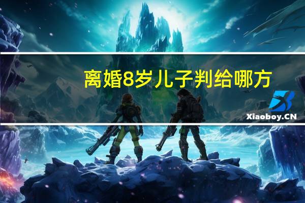 离婚8岁儿子判给哪方