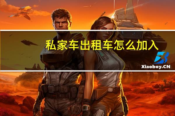 私家车出租车怎么加入