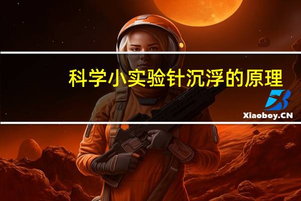 科学小实验针沉浮的原理