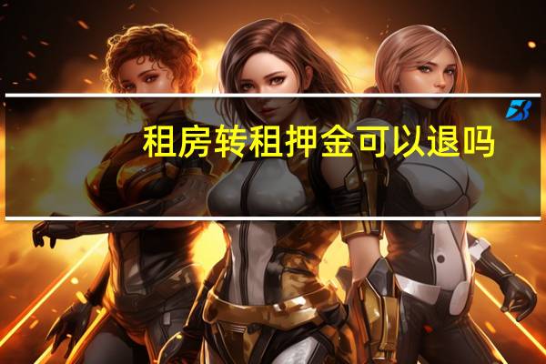 租房转租押金可以退吗