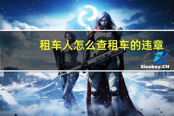 租车人怎么查租车的违章