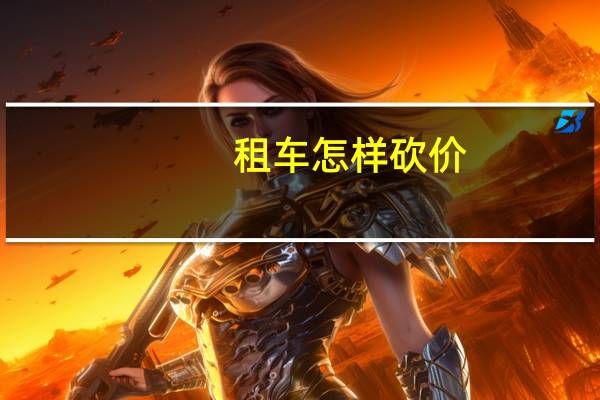 租车怎样砍价