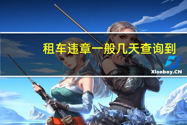 租车违章一般几天查询到