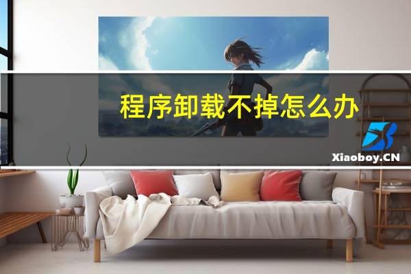 程序卸载不掉怎么办