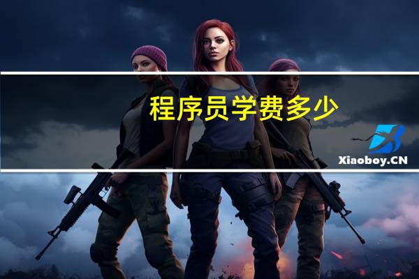 程序员学费多少