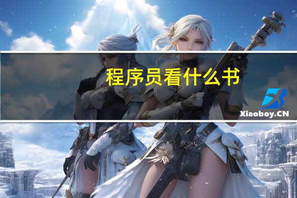 程序员看什么书