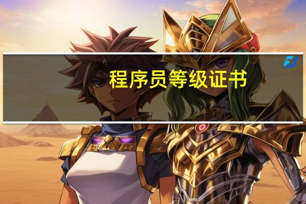程序员等级证书