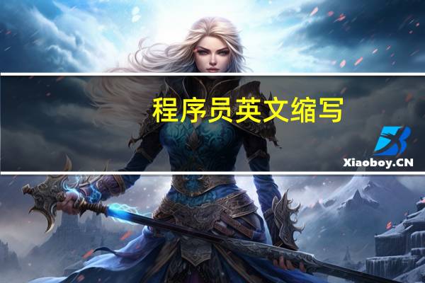 程序员英文缩写