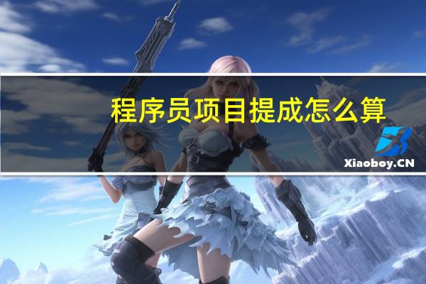 程序员项目提成怎么算
