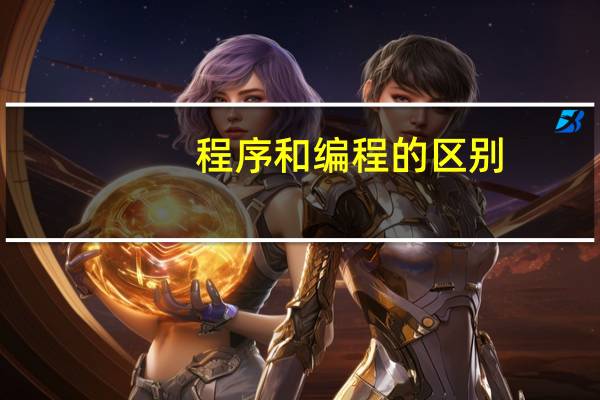 程序和编程的区别