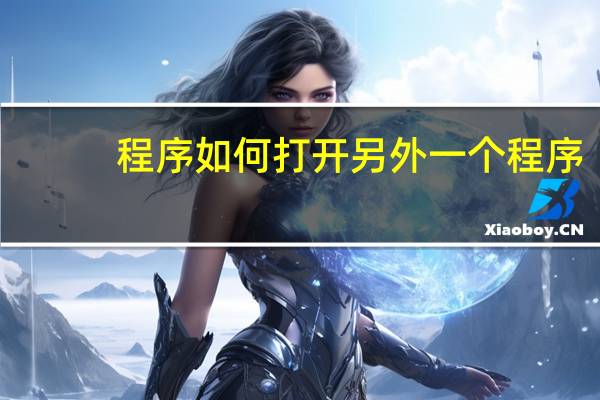 程序如何打开另外一个程序