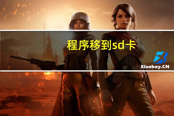 程序移到sd卡