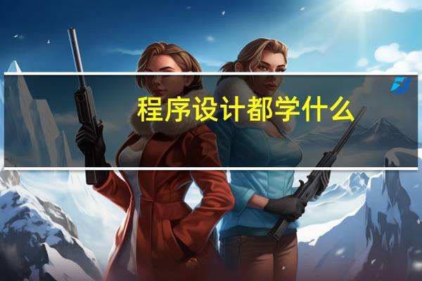 程序设计都学什么