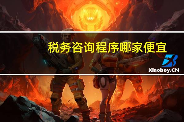 税务咨询程序哪家便宜