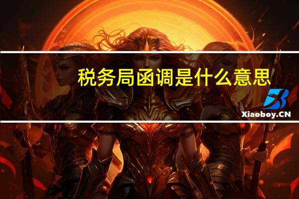 税务局函调是什么意思