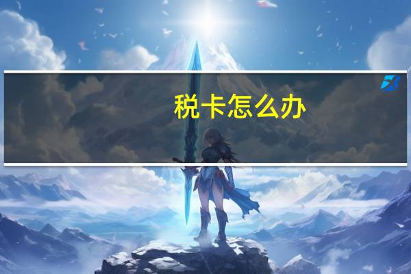 税卡怎么办