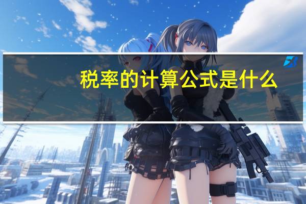税率的计算公式是什么