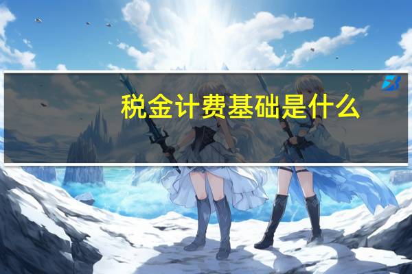 税金计费基础是什么