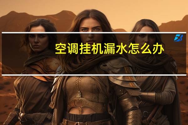 空调挂机漏水怎么办