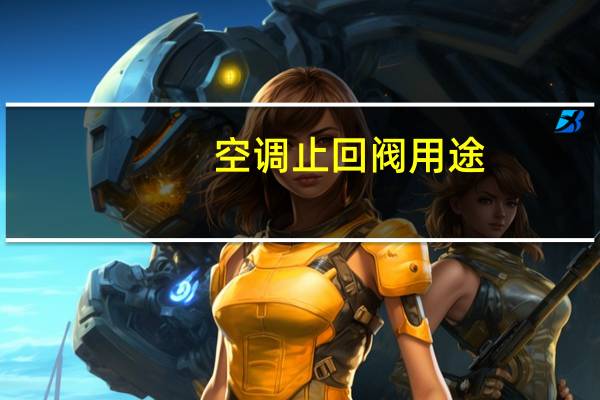 空调止回阀用途