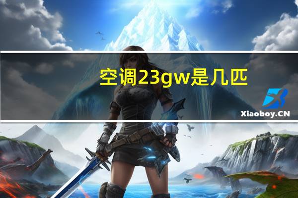 空调23gw是几匹