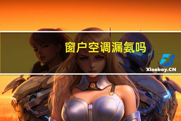 窗户空调漏氨吗