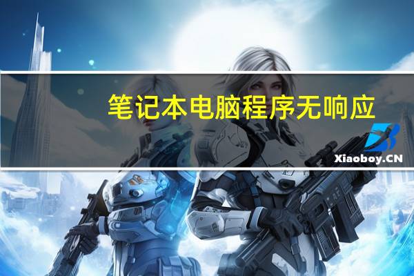 笔记本电脑程序无响应