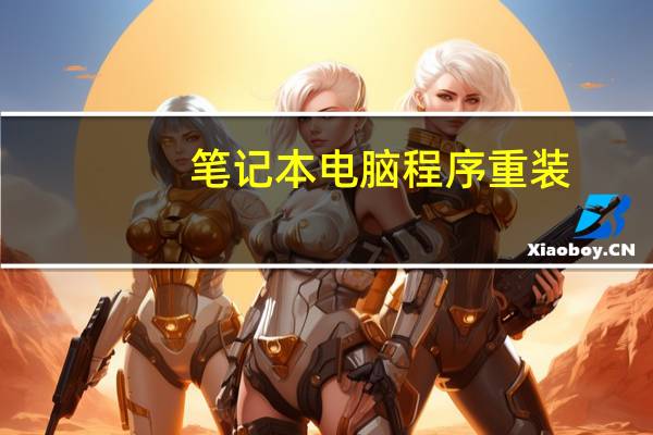 笔记本电脑程序重装