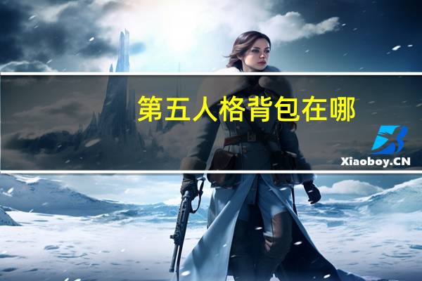 第五人格背包在哪