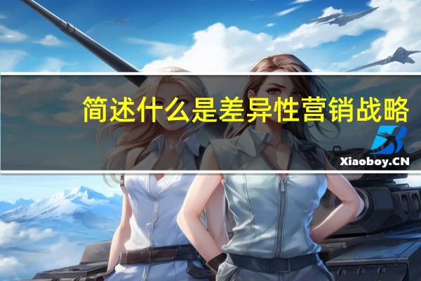 简述什么是差异性营销战略