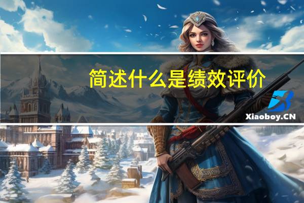 简述什么是绩效评价