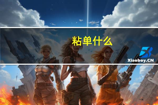 粘单什么