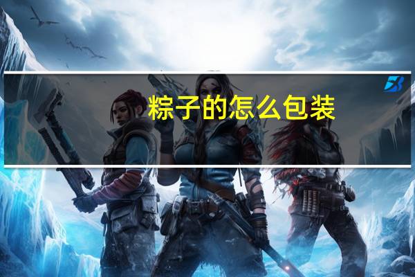 粽子的怎么包装