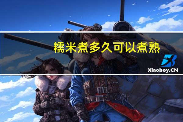 糯米煮多久可以煮熟