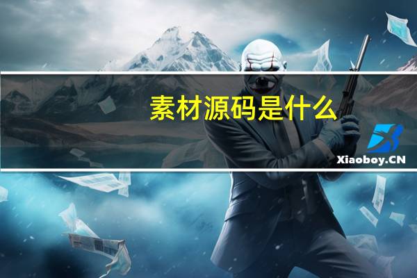 素材源码是什么