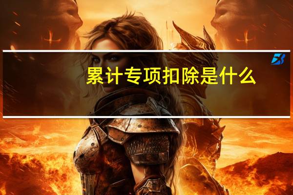 累计专项扣除是什么