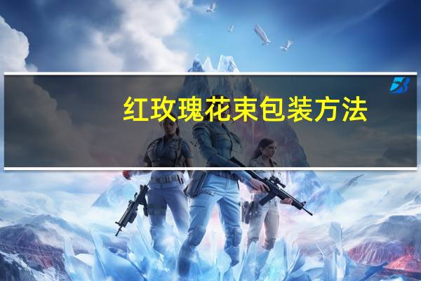 红玫瑰花束包装方法