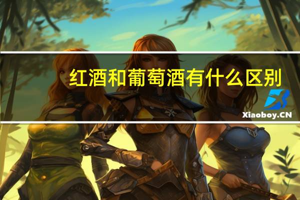 红酒和葡萄酒有什么区别