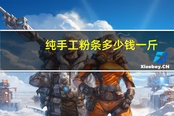纯手工粉条多少钱一斤