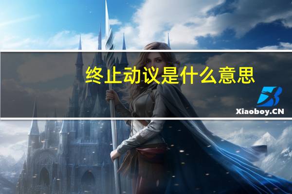终止动议是什么意思