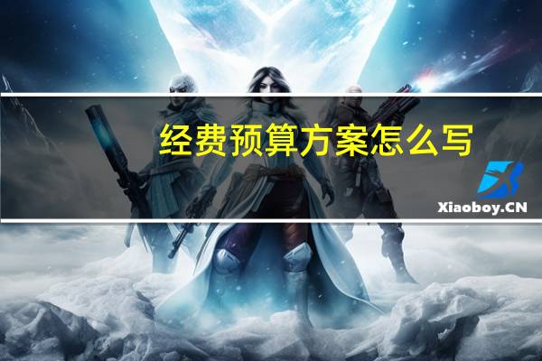 经费预算方案怎么写