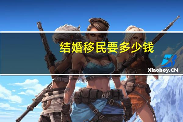 结婚移民要多少钱