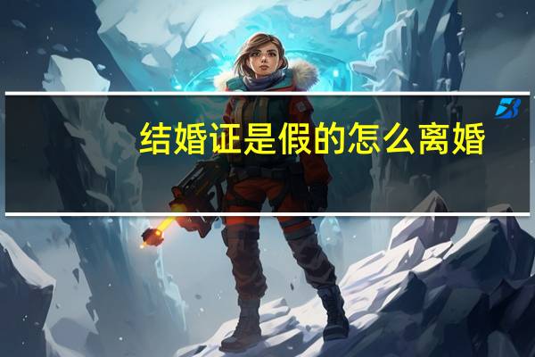 结婚证是假的怎么离婚