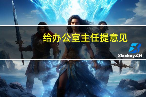 给办公室主任提意见