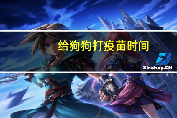 给狗狗打疫苗时间