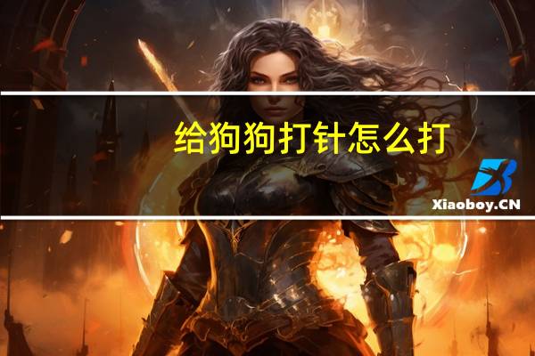 给狗狗打针怎么打